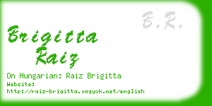 brigitta raiz business card